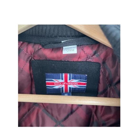 Soul of London Navy Blue Peacoat Medium Mens Pockets LIned Heavy Coat Jacket - Picture 14 of 14